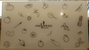 Placemat at Universo Vegano in Florence
