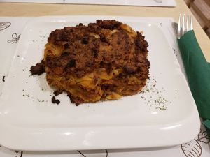 Lasagna al Ragu Vegetale at Universo Vegano in Florence