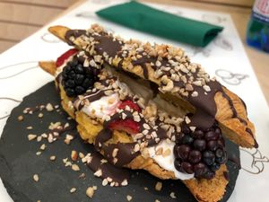 Gefülltes Croissant  at Universo Vegano in Florence