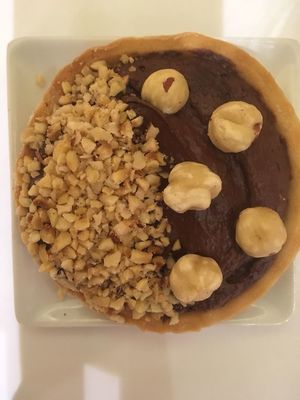 vegan nutella cake at Universo Vegano in Florence