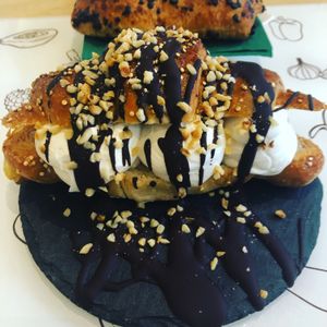 Vegan crossiant  at Universo Vegano in Florence