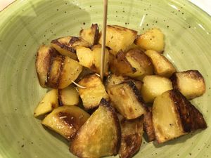 Potatoes side at Universo Vegano in Florence