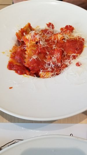 Spinach Ravioli at Universo Vegano in Florence