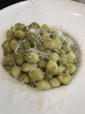 Pesto gnocchi  at Universo Vegano in Florence