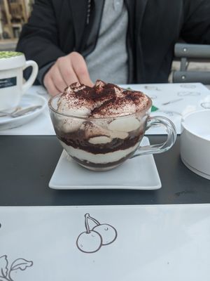 Vegan tiramisu! at Universo Vegano in Florence