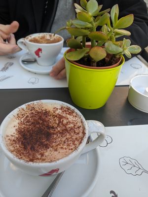 Vegan cappuccino (Chocolate & Cinnamon) at Universo Vegano in Florence