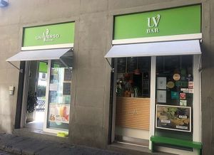Outside  at Universo Vegano in Florence