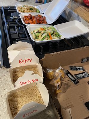 Takeout!  at Dynasty in Big Bear Lake