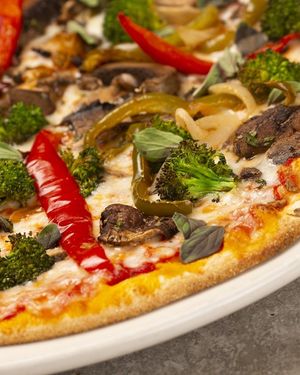 Vegan pizza! at Brixx Wood Fired Pizza in Chapel Hill
