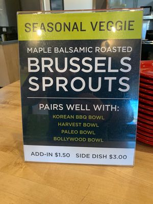 Ingredients at Laughing Planet Cafe in Bend