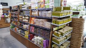 Herbs, dried goods and conserves at Village Greens Community Co-Op in Prestwich