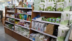Household and toiletries at Village Greens Community Co-Op in Prestwich