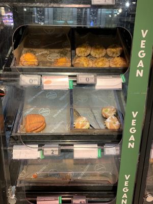 Vegan baked goods - a lot were sold out as it was quite late when I visited  at K-Supermarket Postitalo in Helsinki