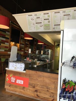 counter  at Spud and Lettuce in Newcastle Upon Tyne