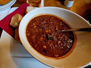 Chili sin carne at Debakel in Hannover