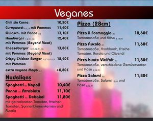 April 2025 vegane Speisen at Debakel in Hannover