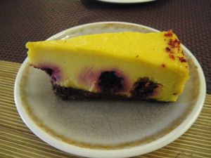 Mango Lassi Cake at Bhajan Cafe in Riga