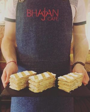 cake at Bhajan Cafe in Riga