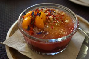 Creme Brulée at Bhajan Cafe in Riga