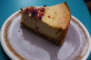 Cheesecake at Bhajan Cafe in Riga