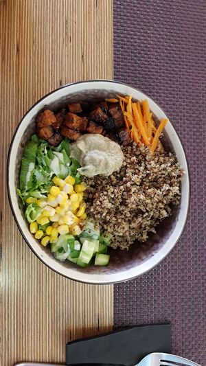 Buddha's bowl at Bhajan Cafe in Riga