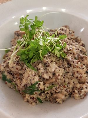 Quinoa risotto: SIMPLY PERFECT! at Bhajan Cafe in Riga