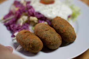 Croquetas de espinacas at El Paladar in Sevilla