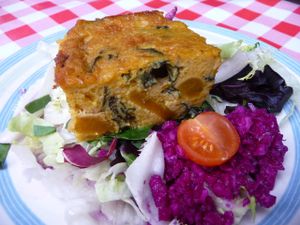 Pastel de calabaza y espinacas at El Paladar in Sevilla