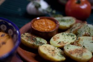 Papas con mojo at El Paladar in Sevilla
