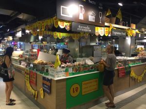 look out for the 'jay' symbol in the food court at Im Jai - Veg Food Stall in Chiang Mai