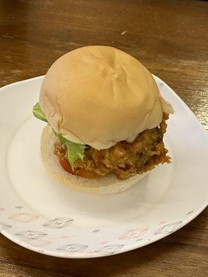 burger  at Im Jai - Veg Food Stall in Chiang Mai