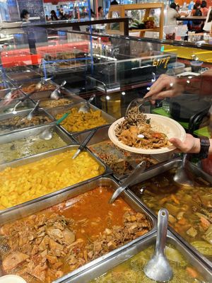 Buffet   at Im Jai - Veg Food Stall in Chiang Mai