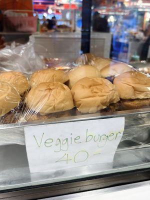 Veggie burger (40 THB)  at Im Jai - Veg Food Stall in Chiang Mai