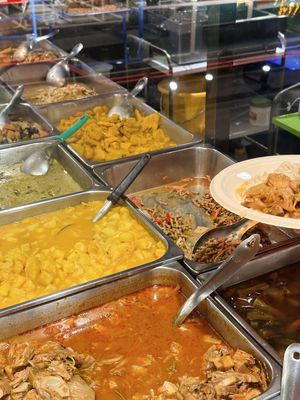 Buffet   at Im Jai - Veg Food Stall in Chiang Mai