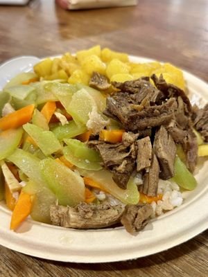 These mushrooms are soo delicious when prepared this way   at Im Jai - Veg Food Stall in Chiang Mai