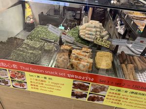 Food Display/Menu at Im Jai - Veg Food Stall in Chiang Mai