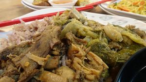 Shitake mushrooms from the buffet at Im Jai - Veg Food Stall in Chiang Mai