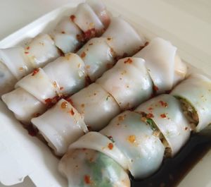 Fresh spring rolls at Im Jai - Veg Food Stall in Chiang Mai