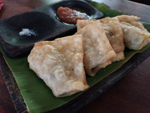 Wonton dumplings at Biah Biah - Gootama in Ubud