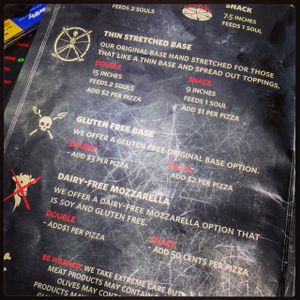 dairy free cheese at Hell Pizza in Rotorua