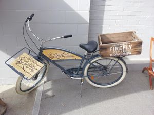 Decorative bike at The Firefly Café.  at Little Seed by Firefly in Toowoomba