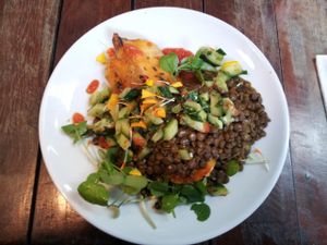 Roasted butternut squash salad at The Firefly Café.  at Little Seed by Firefly in Toowoomba
