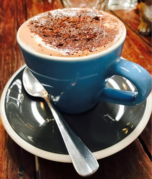 Hot chocolate on soy  at Little Seed by Firefly in Toowoomba