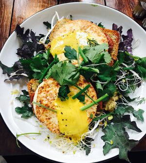 Tofu eggs at Little Seed by Firefly in Toowoomba