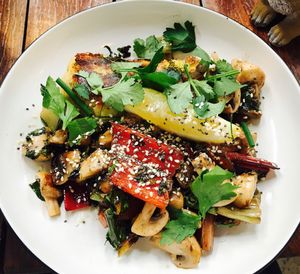 Potato rosti with mushrooms  at Little Seed by Firefly in Toowoomba