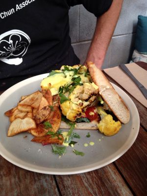 Cauliflower burger  at Little Seed by Firefly in Toowoomba