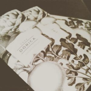 Menu at Alma Dorica in Cordoba