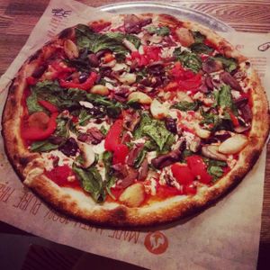 Vegan pizza at Blaze Pizza - O'Keefe Ave in New Orleans