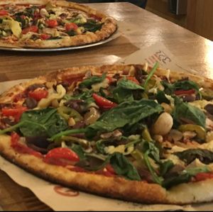 Vegan Pizza with Daiya Cheese at Blaze Pizza - O'Keefe Ave in New Orleans
