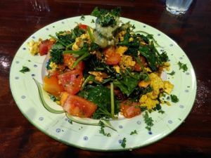 Scramble tofu at Dolly's Sister in Geelong